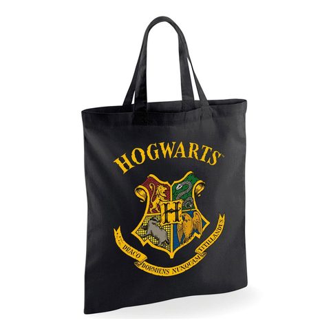 HARRY POTTER - HOGWARTS, TOTE BAG, BLACK