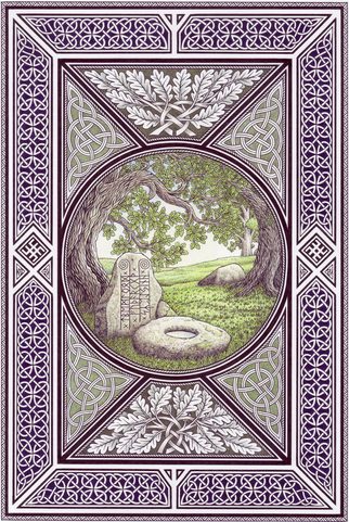 RUNESTONE TEMPLE, PAGAN POSTER