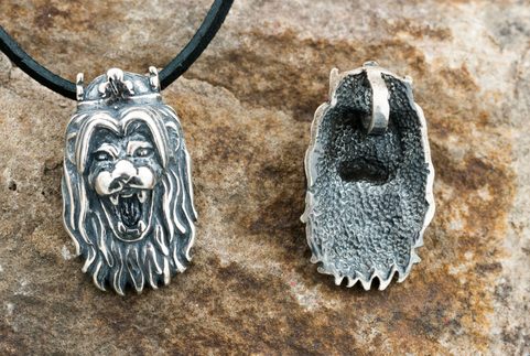 BOHEMIAN LION, PENDANT, STERLING SILVER