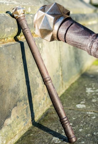 BULAWA, BRONZE MACE WITH WOODEN SHAFT