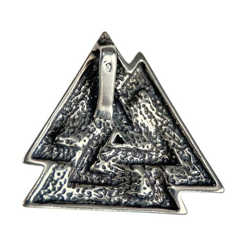 VALKNUT, SILVER VIKING PENDANT, AG 925