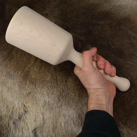 WOODEN CARPENTERS MALLET, LARGE