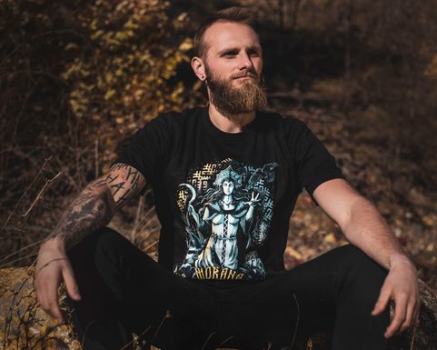 MORANA - DÉESSE DE LA MORT, T-SHIRT HOMMES, COLORÉ