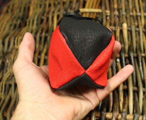 POCHETTE EN CUIR, ROUGE