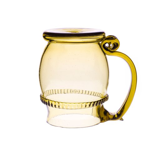 PINT, HISTORICAL GREEN FOREST GLASS