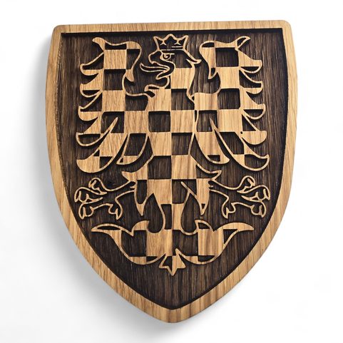 L'AIGLE DE MORAVIE, ARMOIRIES DANS UN BOUCLIER 20CM