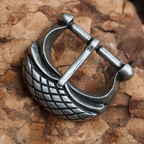 MEDIEVAL BELT BUCKLE, REPLICA, ZINC