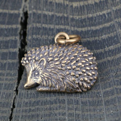 HEDGEHOG, BRONZE PENDANT