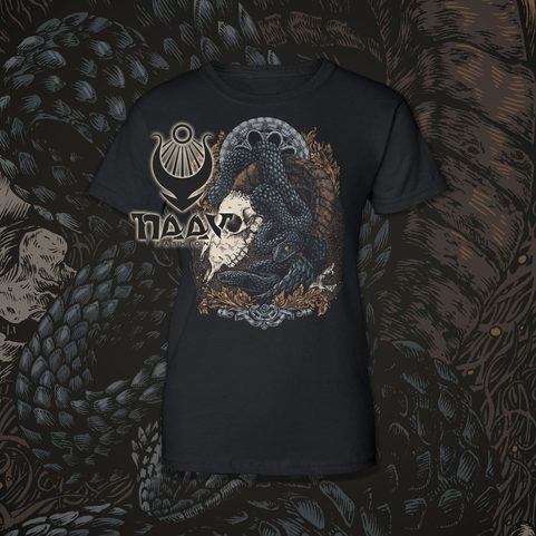RAM SKULL, T-SHIRT POUR DAMES, COLORÉ