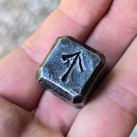 FUTHARK - RUNES, FORGED CUBE 4 PIECES