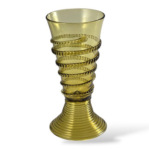 CLARE, GREEN FOREST GLASS, MEDIEVAL GOBLET