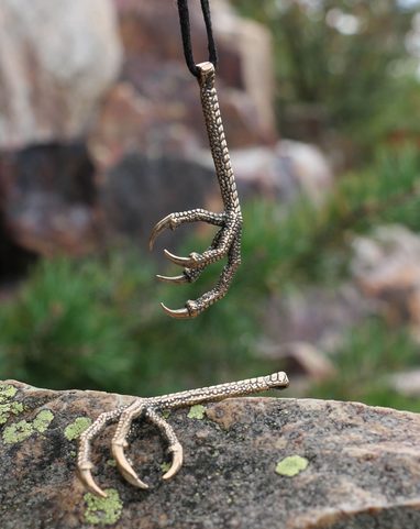 OISEAU GRIFFE PENDENTIF, BRONZE