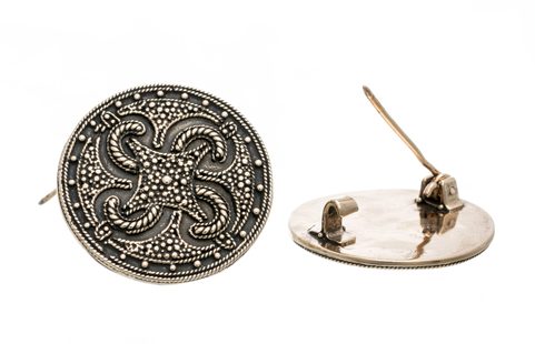 VIKING BROOCH THUMBY-BIENEBEK, REPLICA, BRONZE