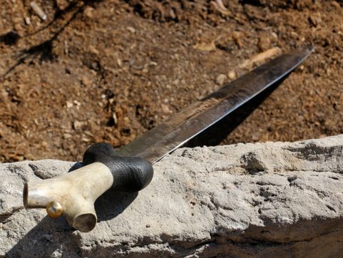 DEARG, CELTIC SWORD WITH FORGED BLADE