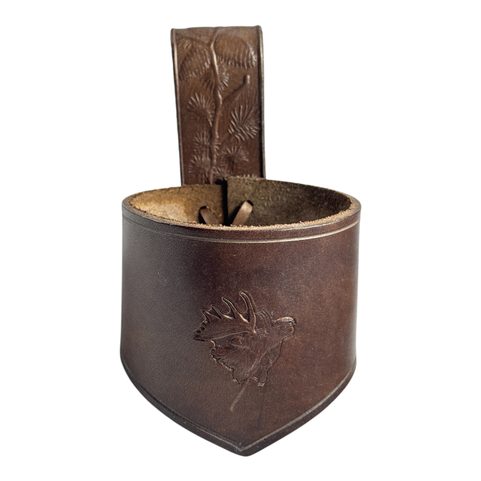 HORAIRE DE CORNE EN CUIR MOOSE - CADEAU POUR CHASSEURS