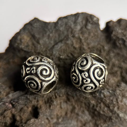 CELTIC SPIRALS - BEAD FOR BEARD AG 925