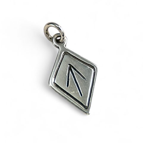 TIWAZ, RUNE, PENDENTIF, ARGENT
