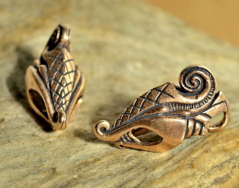 DREKI, VIKING STYLE BRONZE PENDANT