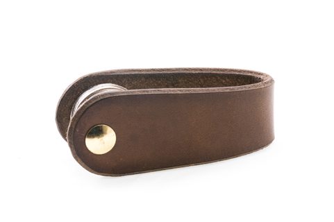 MORLEY, LEATHER KEYCHAIN BROWN