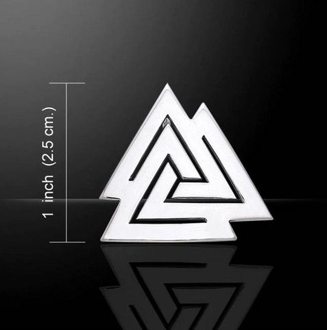 VALKNUT, VIKING PENDANT, AG 925