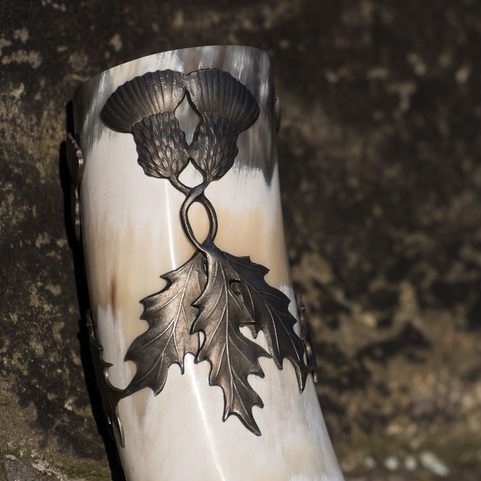SCOTTISH THISTLE - ALBA, DRINKING HORN
