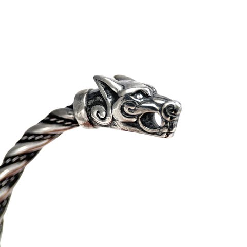 FENRIR, VIKING WOLF, ICELAND, BRACELET, SILVER 925