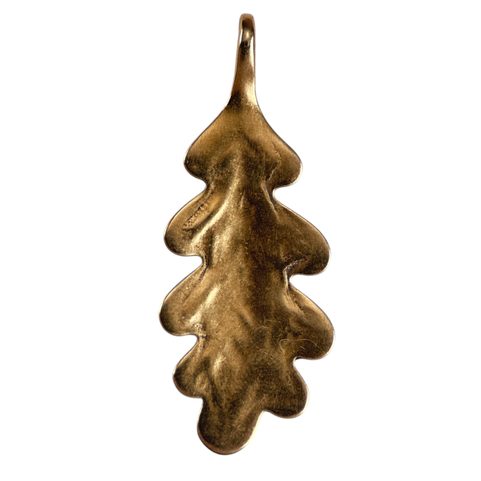 OAK LEAF, BRONZE PENDANT