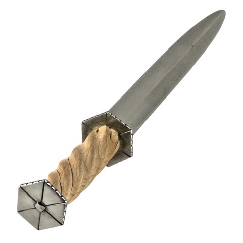 RONDEL OR BOLLOCK DAGGER, 15TH CENTURY, BLUNT REPLICA
