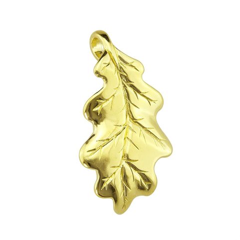 OAK LEAF, PENDENTIF, OR 14K