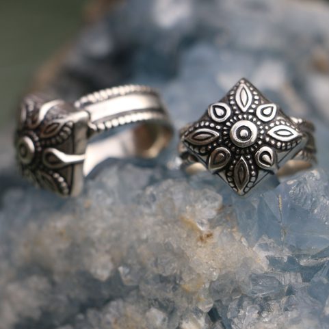 MEDIEVAL RING, 12TH CENTURY, SILVER 925 13G