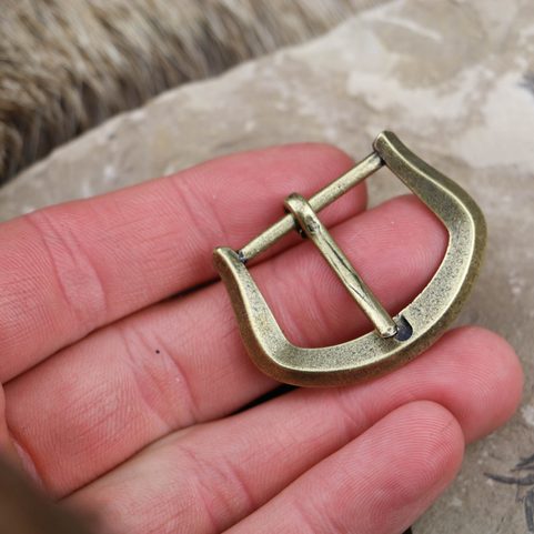 MEDIEVAL BELT BUCKLE 25MM, ZINC, ANT. BRASS