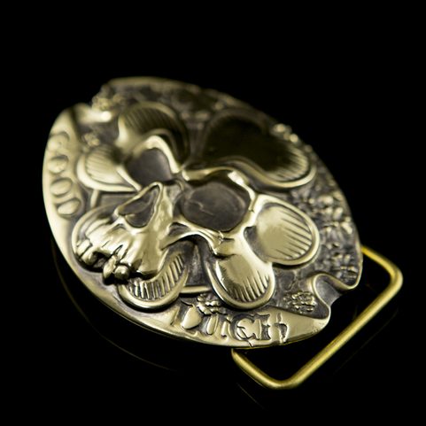 LUCKY BUCKLE, BELT BUCKLE, BRASS