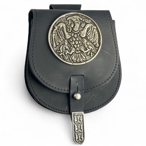 TARSOLY - TURUL, HUNGARIAN LEATHER BELT BAG