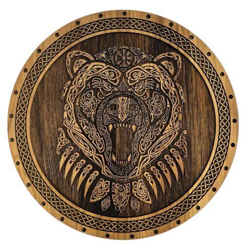 BERSERKER, WOODEN WALL PICTURE 32CM