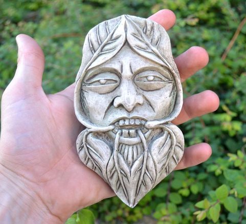 GREENMAN, NATURE SPIRIT WALL PLAQUE