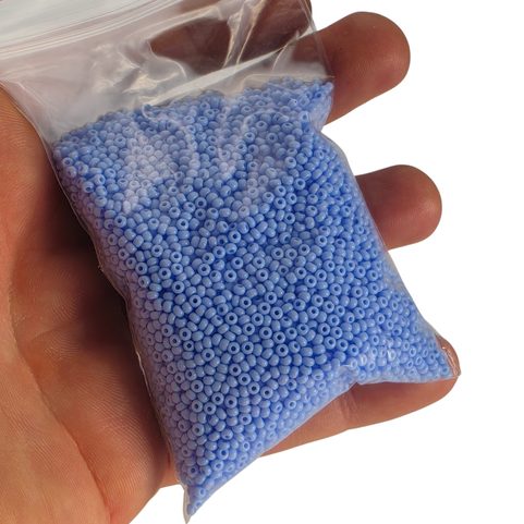 PERLES DE ROCAILLE PRECIOSA, BLEU CIEL, OPAQUE 10 / 0