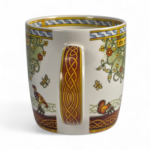 PORCELAIN CELTIC MUG, TREE OF LIFE