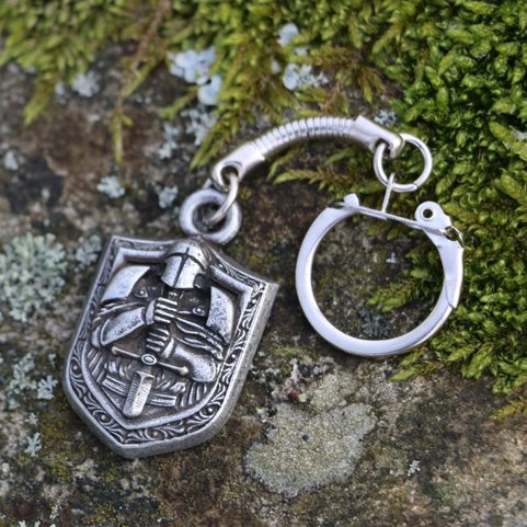 KNIGHT IN ARMOR, ZINC, KEY CHAIN
