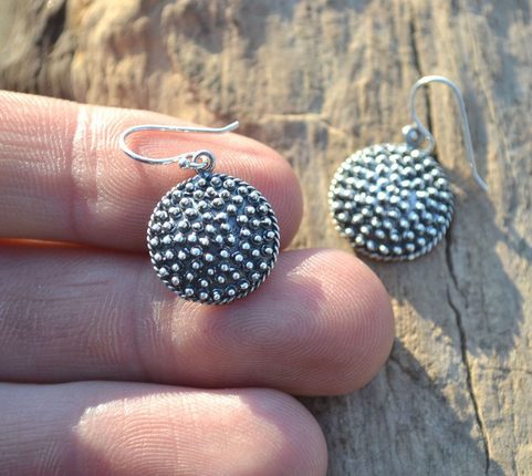VIKING OR SLAVIC STERLING SILVER EARRINGS