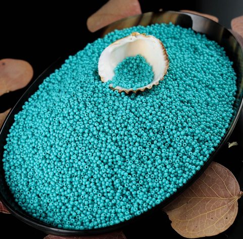 ROCAILLE TCHÈQUE PRECIOSA, OPAQUE TURQUOISE 10/0