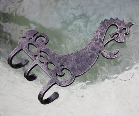 DRAKKAR - VIKING SHIP, FORGED HOOKS / KEY RING
