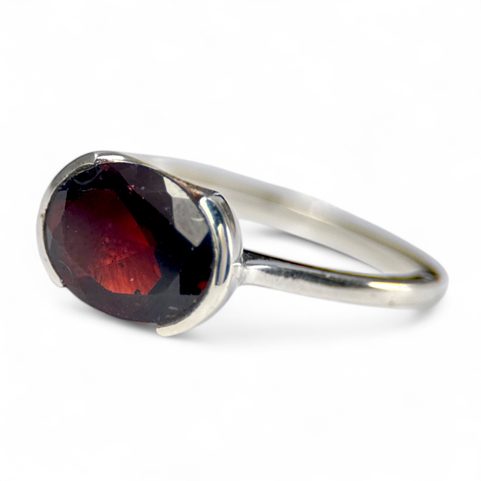 VESUVIO, RING, GARNET SILVER 925/1000