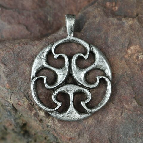CELTIC KNOT OF LIFE, REPLICA, I. CENTURY, PENDANT, ZINC, ANTIQUE SILVER