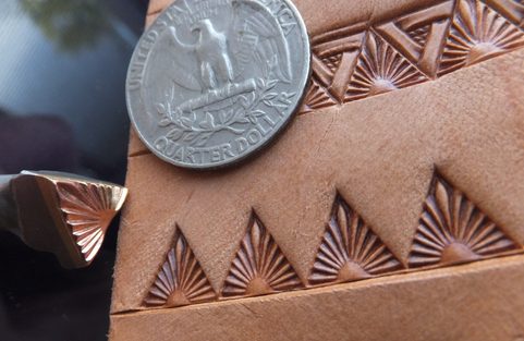SUN, LEATHER STAMP