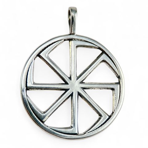 SLAVIC SUN WHEEL TALISMAN, SILVER AG 925, PENDANT