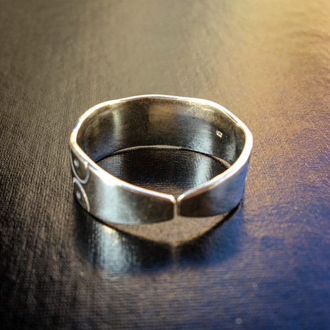 SILVER SLAVIC RING, AG 925