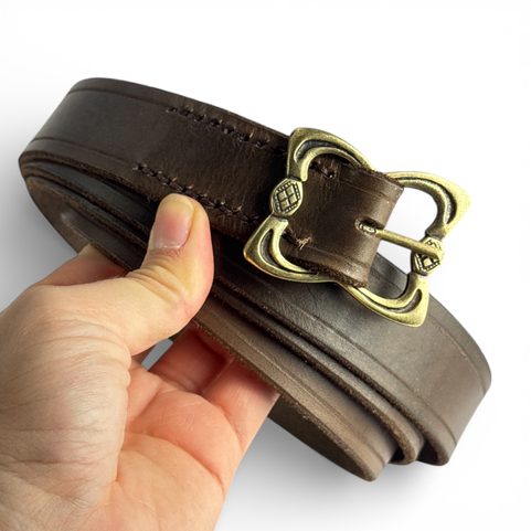 UMBRIA CEINTURE EN CUIR MARRON