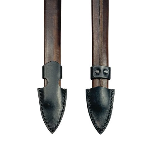 LEATHER SCABBARD FOR MEDIEVAL SWORD