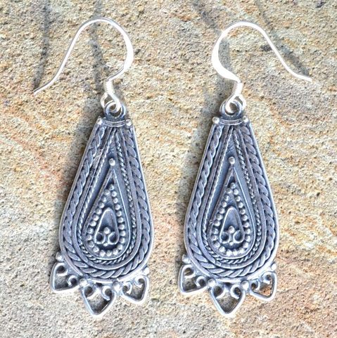LADA, SILVER SLAVIC EARRINGS, AG 925