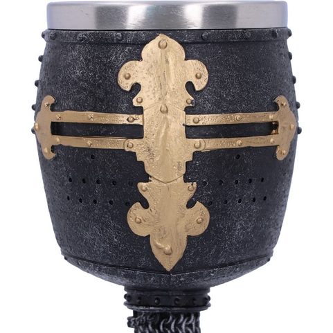 CRUSADER MEDIEVAL KNIGHT CHAINMAIL WINE GOBLET
